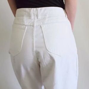 Pure White Vintage Lee Mom Jeans